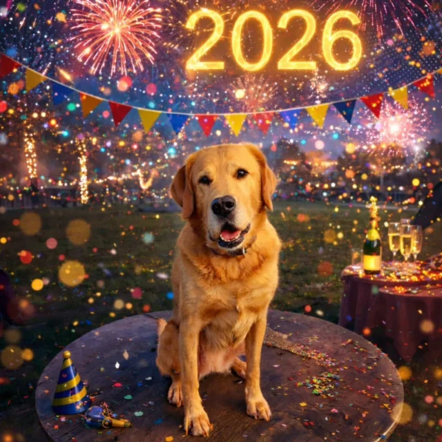 Happy New Year to all our clients from Dog Walking Services by Darren Larkin